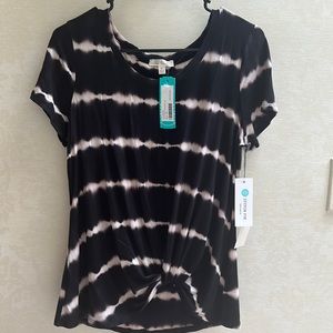 NWT NINE Britton Levie knot front tee